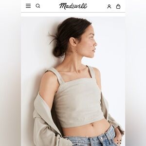 Madewell Breezewoven Abbie Crop Top